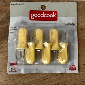Good Cook Set Of 6 Yellow Corn On The Cob Holders, EUC